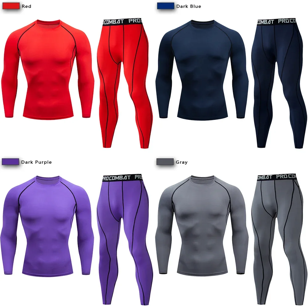 Yoga Fitness Kit - Мужской компрессионный спортивный костюм из 2