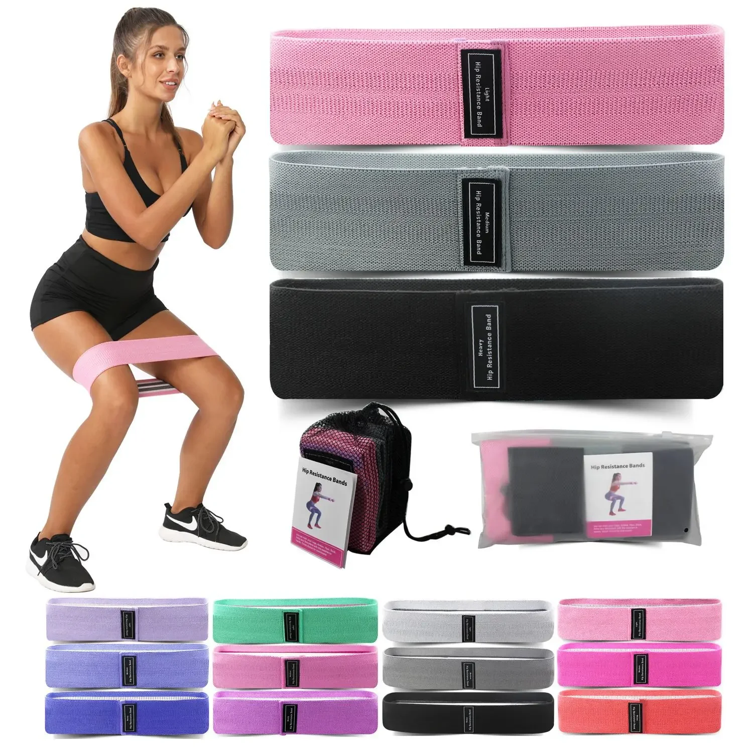 Yoga Fitness Resistance Band - 1/2/3 шт. эластичные ленты для фитнеса,