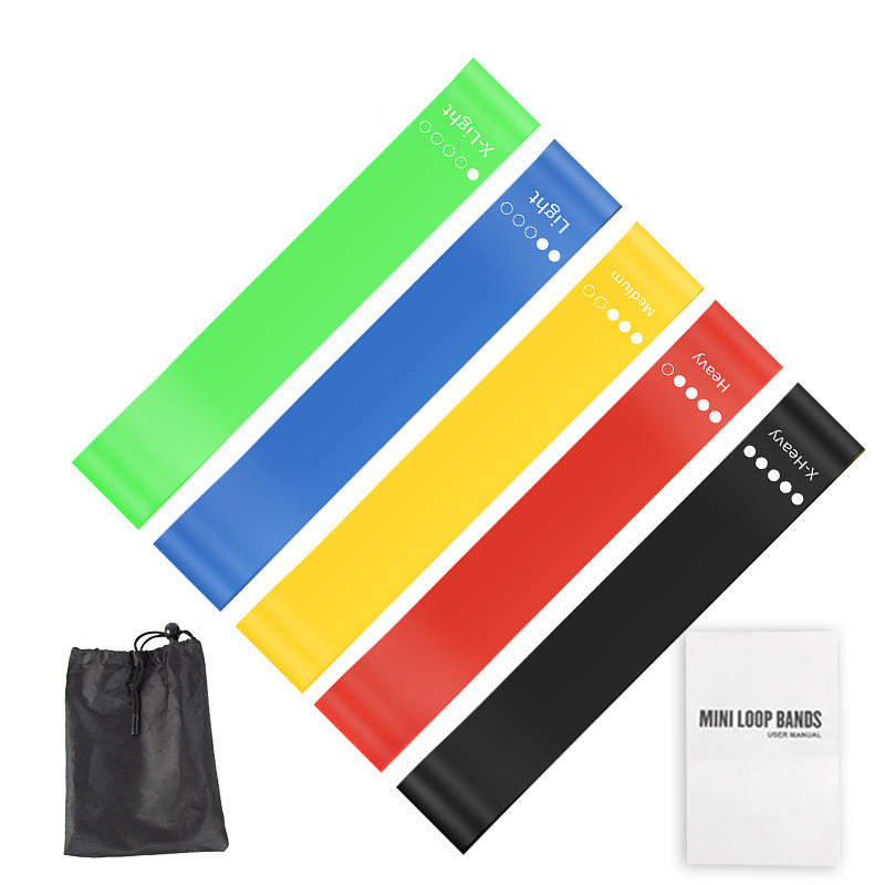 Yoga Fitness Resistance Band - Набор из 5 эластичных лент для