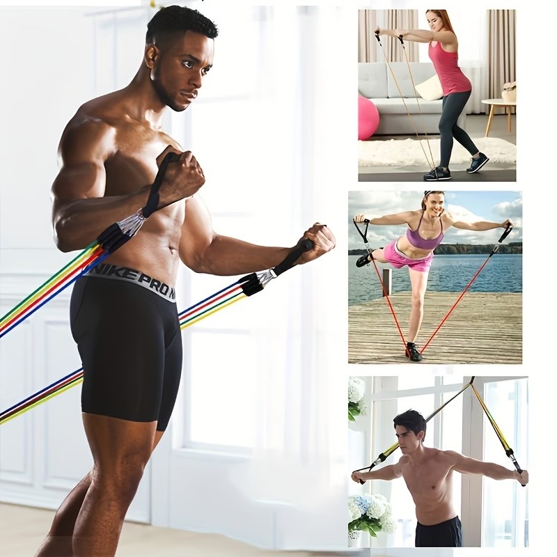 Набор эспандеров с дверным кре – обзор и цена Yoga Fitness Resistance Band